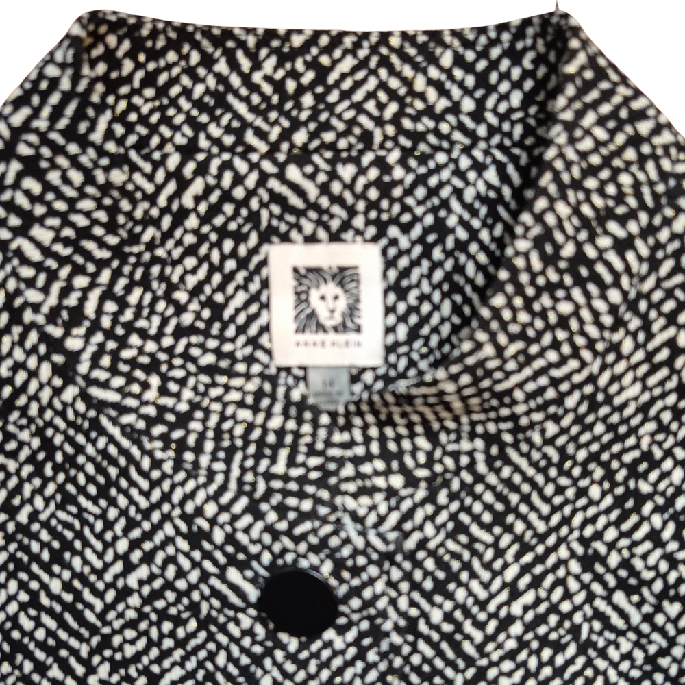 Anne Klein Monochrome Patterned Jacket - image 3
